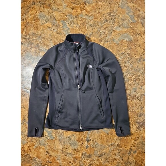 The North Face Jacket Womens Medium Black Full Zip 100% Poly (A8) - Picture 1 of 10